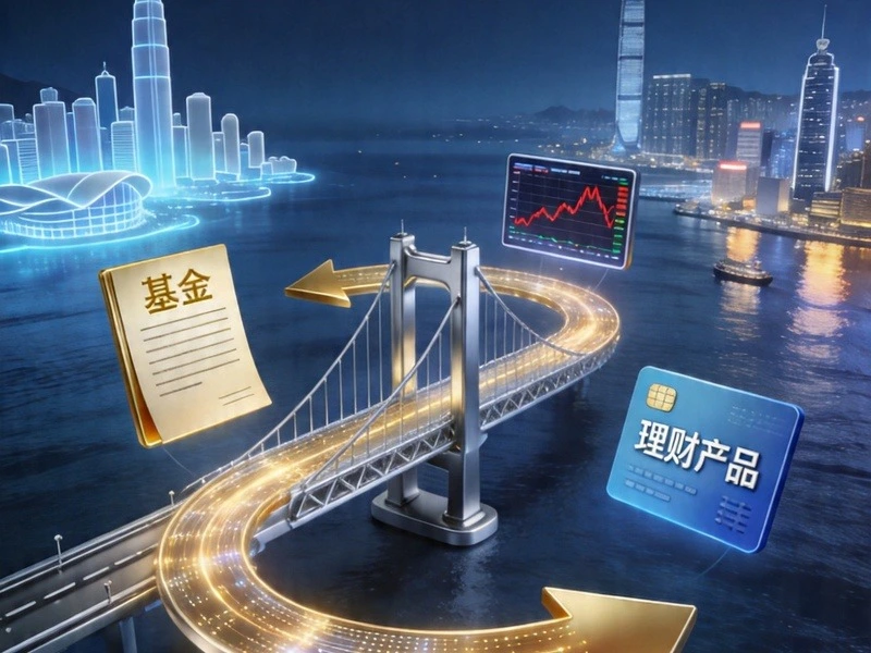 跨境理财通2.0 - 深港互联互通资金双向流动示意图